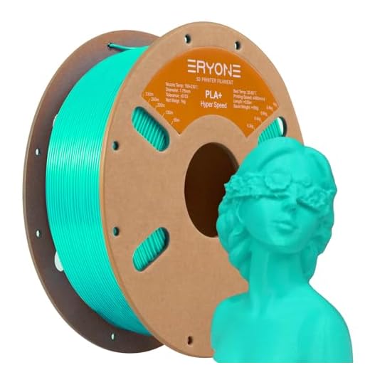 ERYONE High Speed PLA Plus Filament 1.75mm, Rapid Green Filament for 30-500mm/s Fast Printing, 3D Printing Filaments Fit Most FDM Printer, 1kg (2.2LBS) / Spool, Mint Green