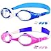Price comparison product image COOLOO 2-PACK Kids Swimming Goggles Junior Children Girls Boys Early Teens Age 3-15, with Anti-Fog, Waterproof, Protection Lenses