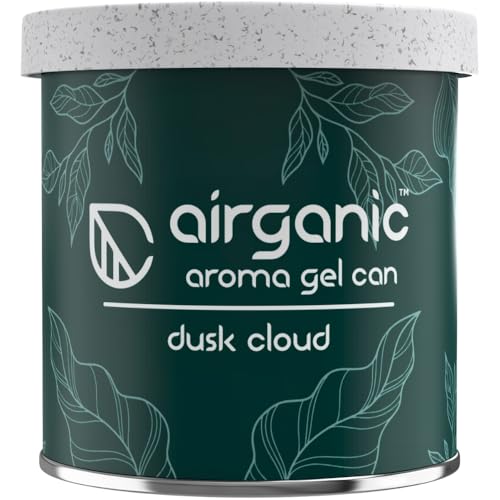 Airganic Aroma Gel Can- Dusk Cloud Air Freshener | Premium Long Lasting Car Perfume – 80g – Luxury Fragrance for Car, Home, Office Interior – Unique Car Accessories