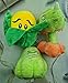 JHESAO 3 PCS Plants and Zombies Snapdragon Plush Plants Sets Zombies Toy Snapdragon, 1 2 Stuffed Soft Squash Doll, Corn PVZ Plushies Figure Doll Chili New