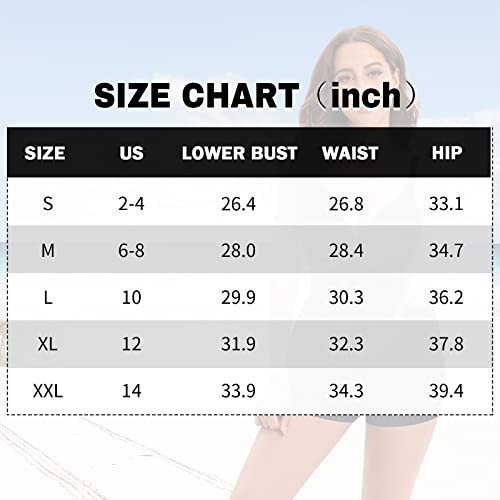 American Trends Traje de banho feminino maiô de uma peça para mulheres controle de barriga atlético