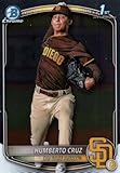 Humberto Cruz 1st Bowman Chrome Prospects Collectible Baseball Card - 2025 Bowman Chrome Baseball Card #BCP-96 (Padres)