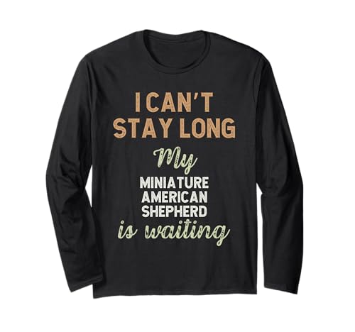 Miniature American Shepherd Dog Mom Dad Breed Owner Puppy Long Sleeve T-Shirt