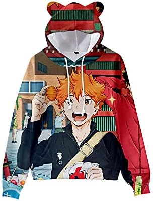 Amazon Co Jp ハイキュー パーカー 長袖 子供服 猫耳 スポーツウェア 子供 キッズ アニメ かわいい 柔らかい 衣装 記念シャツ 男の子 女の子 イベント 衣装 グッズ 誕生日 プレゼント 140cm ファッション