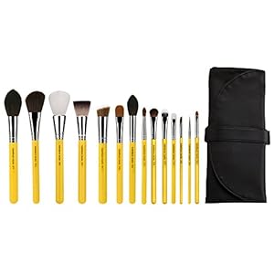 Bdellium Tools Professional Makeup Brush Studio Series – The Collection 14pc. Brush Set with Roll-Up Pouch