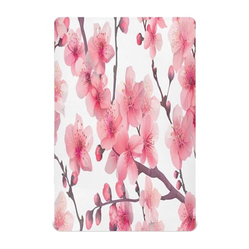 Ttgoth Sábana Bajera Ajustable para Cuna para niños y niñas, sábana de Punto Jersey para Cuna de bebé, sábana para Cuna estándar y colchón de Cama Infantil, acogedora, Suave, Transpirable, 28 x 52