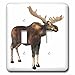 3dRose lsp_244286_2 A Male Moose Looking to the Left Toggle Switch, Multicolor