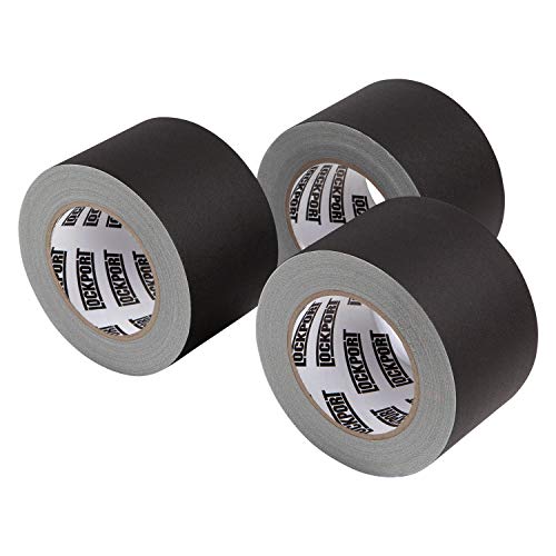 New: 3 Inch Black Gaffers Tape - 3 Pack - 30 Yards x 3 inches Wide Gaff- Bulk Set Gaffer Roll Refills Case - Multi-Pack Matte Cloth Fabric for Stage Sets Photography Filming Production Equipment