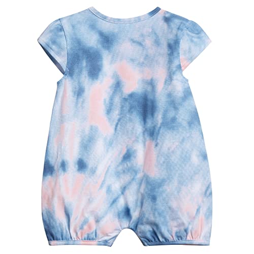 Adidas Girls Short Sleeve Printed Shortie Romper Baby And Toddler Footie, White With Blue, 24 Months Us #TOP1