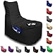 Produktbild Sitzsack Big Gamer Lounge Ø 80cm Sessel mit EPS Sytropor Füllung In & Outdoor Erwachsene Riesensitzsack Sitzsäcke Sessel Kissen Sofa Sitzkissen Bodenkissen Gaming (Schwarz)