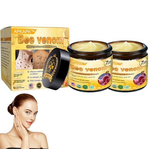 Bee venom comprehensive Cream,Bee Venom Skin Treatment Cream,Deeply moisturizes, firms and reduces skin blemishes (2PCS)