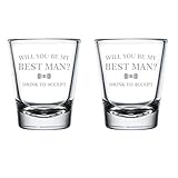Set of 2 Shot Glasses 1.75oz Shot Glass Gift Drink To Accept Will...