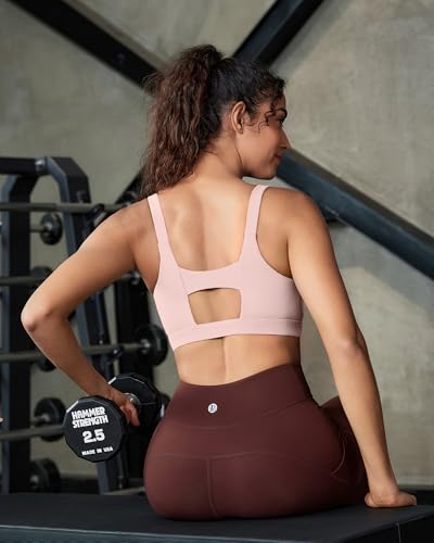 Image of RUNNING GIRL Sports Bra for Women High Support, Molded Cup Supportive High Impact Sports Bras with Sewn in Pads