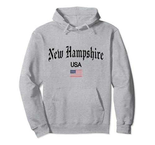 New Hampshire Design Gothic Style Sudadera con Capucha