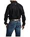 ARIAT Mens Solid Twill Classic Fit - Long Sleeve Western Button-down Shirt, Black, X-Small US