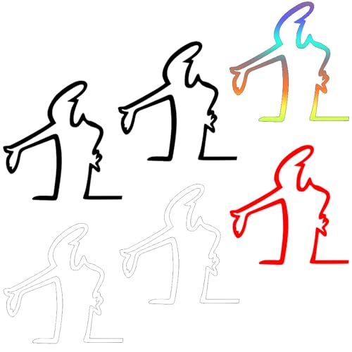 HcvGcm Pack of 6 stickers funny