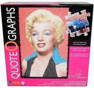 Quote O Graphs - Marilyn Monroe 1,000 Piece Puzzle