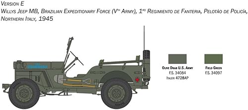Miniatura 8 de (ITALERI) 3635 Willys Jeep MB 80 aniversario 124 Kit de modelo