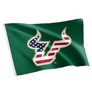 Desert Cactus University of South Florida Flag USF Bulls Flags Banners 100% Polyester Indoor Outdoor 3×5 (Style Z)
