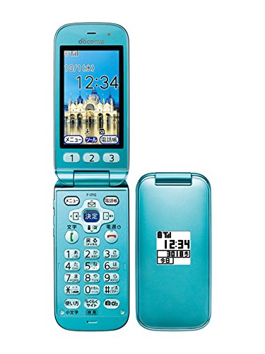 Amazon | docomo F-01G ブルー らくらくホンベーシック4 ドコモ 白ロム 