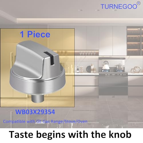 TURNEGOO Upgrade WB03X29354 Stove Knobs Replacements, Reinforced Stainless Steel Protection Ring, Only Compatible with General Electric GE Gas Range/Oven/Stove Knobs (1 Piece) by TURNEGOO - Image 6