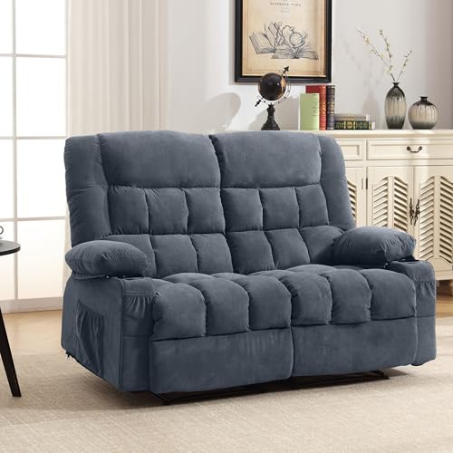 Sillón reclinable manual azul metálico miniatura 1
