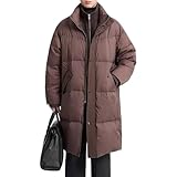 Langer Winterparka für Herren, leicht, gesteppt, gepolstert, warm, isoliert, wasserdicht...