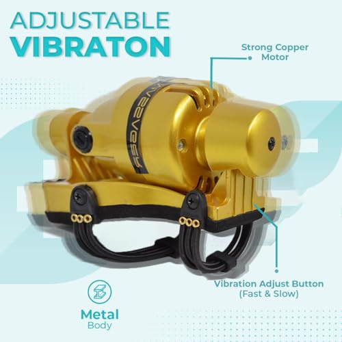 Image of MCP Powerful Electric Handheld Double Speed Floating Action Massager for head & body pain relief, head massage (Golden)