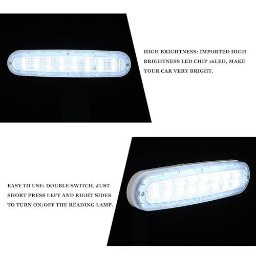 Lámpara de techo magnética de acero inoxidable y ABS premium para iluminación de coches y caravanas 7