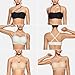 OEAK Womens Strapless Bras Jelly Push Up Bandeau Bra Non Slip Wireless Supportive Padded Bras Seamless Comfortable Tube Bra L Beige