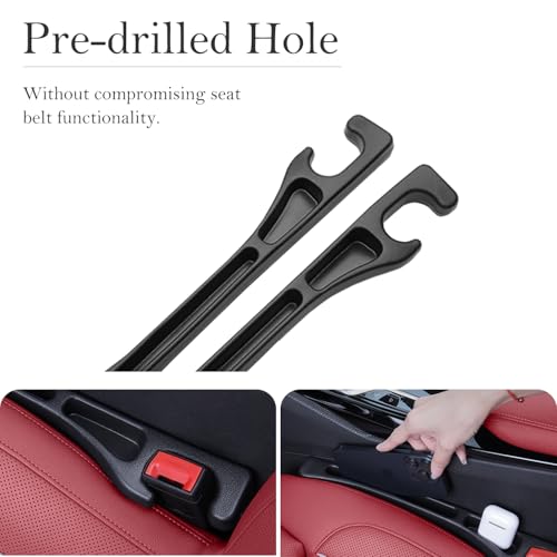 Car Seat Gap Filler 2-Pack, Universal Elastic Soft Foam Seat Gap Plug – Fills Gap Between Seat & Console, Drop-Proof Guard for Phones, Keys & Cards, Fits Cars, SUVs, Trucks & Sedans - Image 4