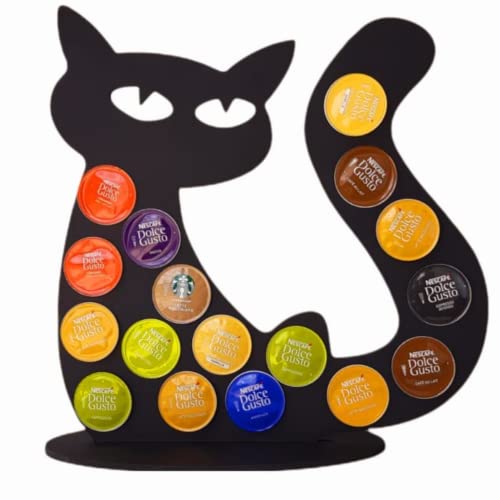 Porta Capsulas Suporte Dolce Gusto Formato Gato De Madeira 100% MDF