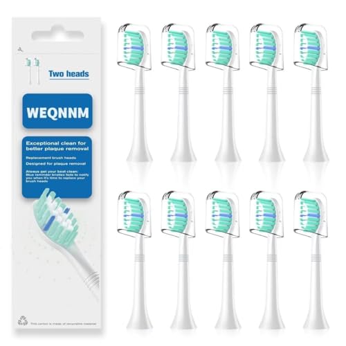 WEQNNM Replacement Heads Compatible with Philips Sonicare Toothbrush,Electric Brush Heads for Sonicare 4100 5100 HX9023/65 and Other Snap-on Electric Toothbrush