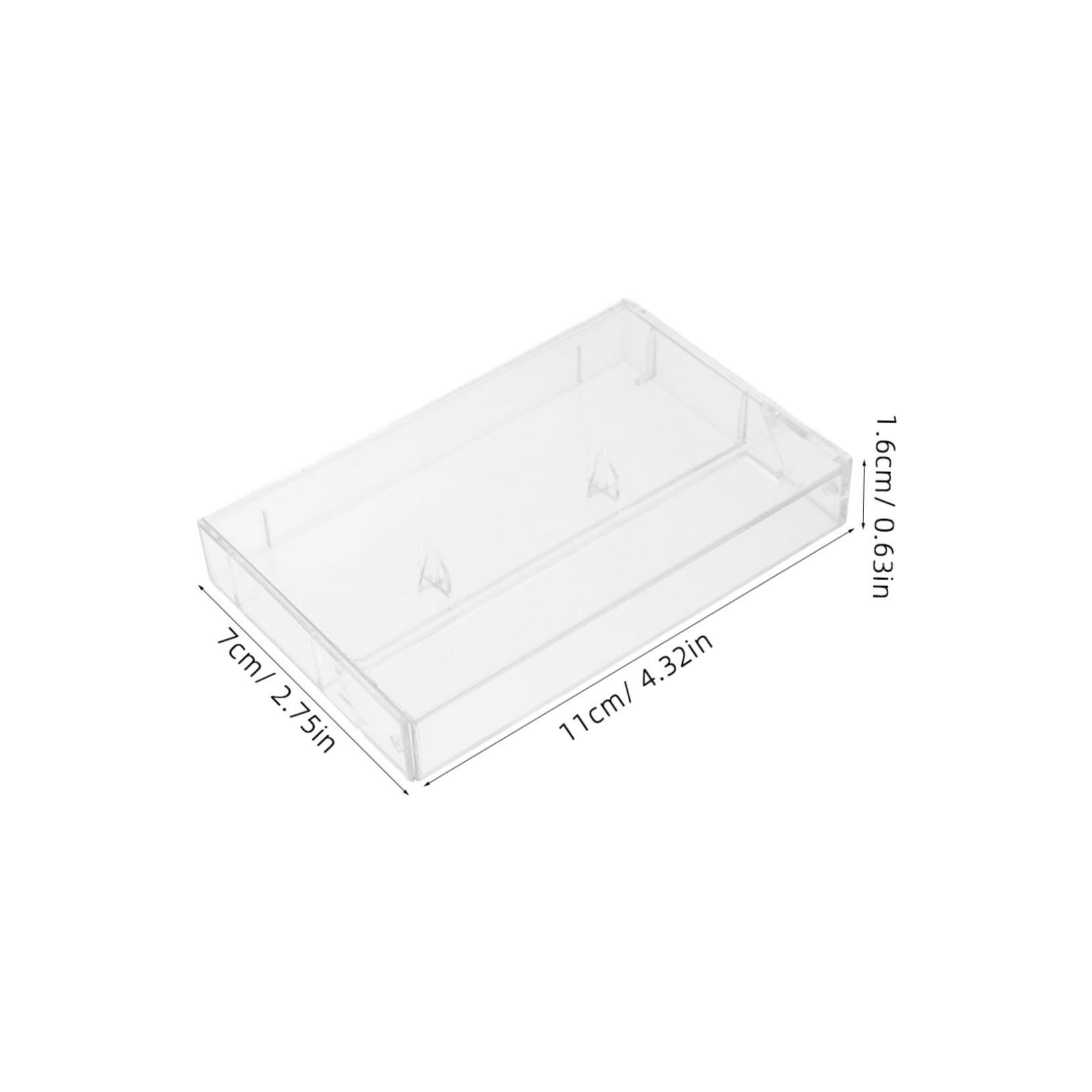 Happyyami Pcs Cassette Tape Storage Box Recording Cassette Case Organizing Plastic Holder for Collectors