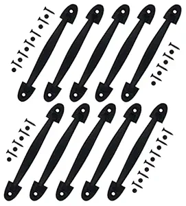 Mix&Match Shop Antique Cabinet Pull Handle 150mm Black for Wooden Cabinet, Window, Almirah, Drawer(Pack of 4pcs with Screw)