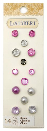 EK Success Marcas Laliberi Crafting Brads, Gris Morado