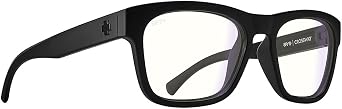 Spy Optic Screen Crossway, Round Blue Light Blocker Glasses, Color and Contrast Enhancing Lenses