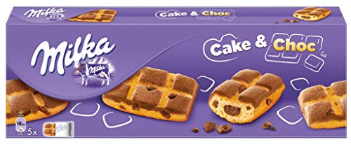 Price comparison product image Galletas Milka Cake & Choc De Bizcocho Rellena De Chocolate 175gr