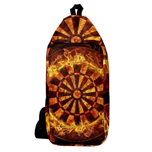 Mochila de hombro multicolor unisex con bolsa cruzada de viaje de 16x36.5x8.4cm