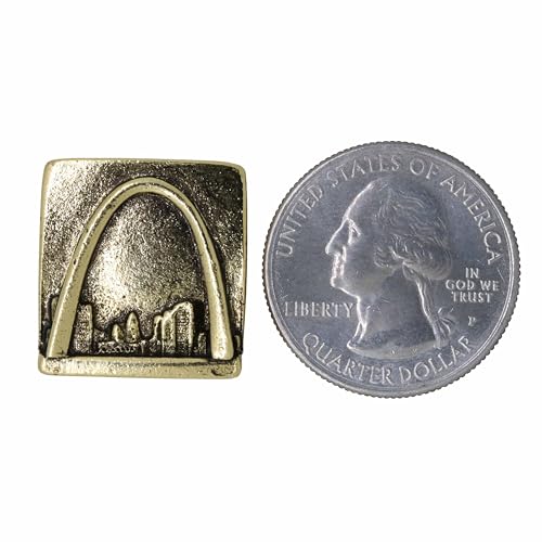 Jim Clift Design St Louis Arch Gold Lapel Pin - 50 Count