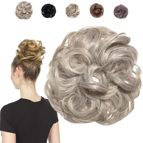 Juvabun Hair Extensions Silver Gray – Soft Curly Hair Extensions