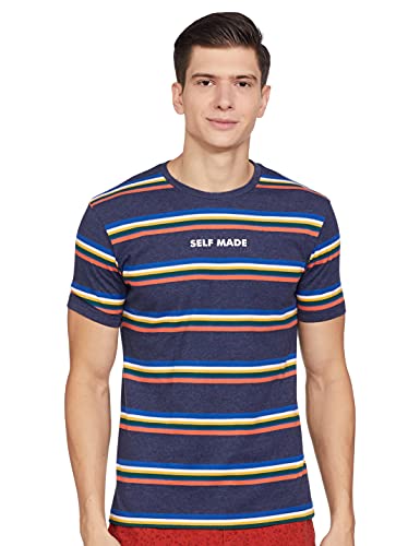 Image of Max Men's Colourblocked Crew Neck T-Shirt