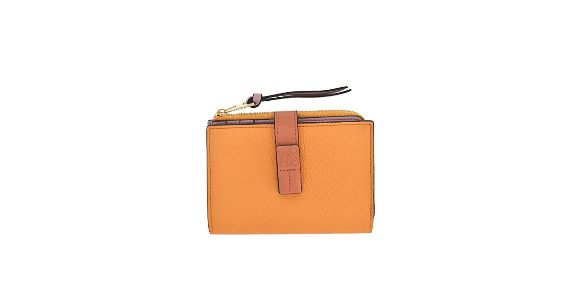 【お買い得】 ロエベ LOEWE 二つ折り長財布 アナグラム オレンジ LOEWE ロエベ 長財布 アナグラム レザー オレンジ : ブランド