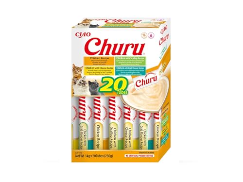 Produktbild von INABA Churu Katzenleckerlis Huhn Variety Box - 20 x 14 g