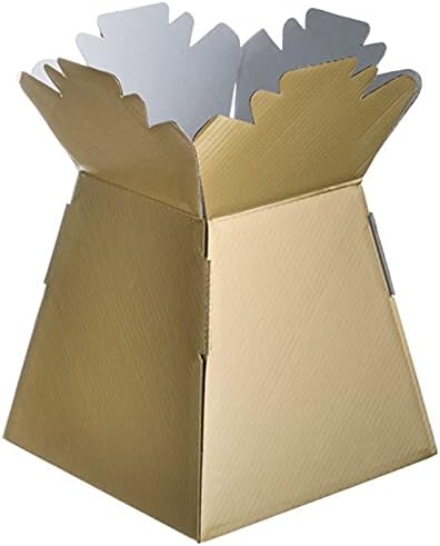 Diamante Crafts Gold - Living Vases Florist Bouquet Sweet Box - Choose Quantity (Gold x 10)
