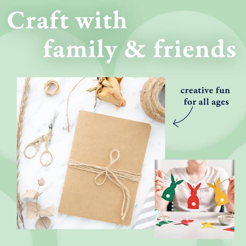 Becraftee Jute Twine - Hemp Twine String, Twine For Crafts, Jute Rope | Heavy Duty, Durable, Industrial Packing Materials, Gift Wrapping, Home Decor, Gardening | 2 Pack, 656 Feet Long, 2Mm Thick #TOP4