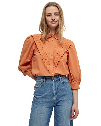Minus Caisa shirt, Camisa para Mujer, Naranja (257 Sunbaked), 44 Cover