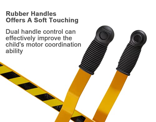 Albott Ride On Excavator Crane With Wheels & 360° Rotation Seat, Outdoor Metal Digger Toy Great For Playing Sand, Dirt And Snow #TOP3