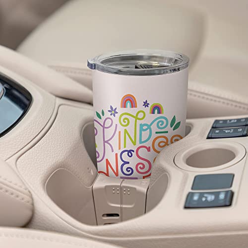 Studio Oh! Insulated Stainless-Steel Tumbler Kindness Matters- 17-Ounce - Double-Walled With Vacuum Seal Keeps Liquids Cold For Hours - Fits Standard Size Cup Holders #TOP5