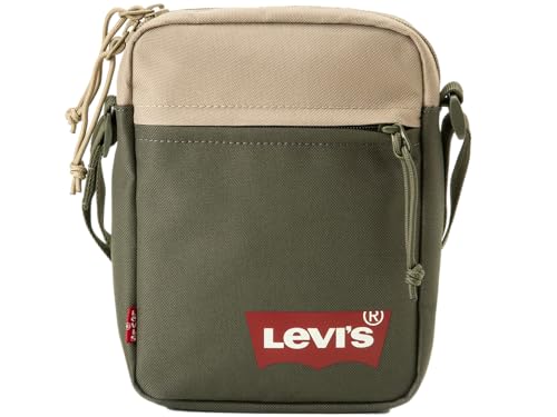 Levi's Men's Mini Crossbody Solid (Red Batwing) Cross Bag, Army Green, One Size